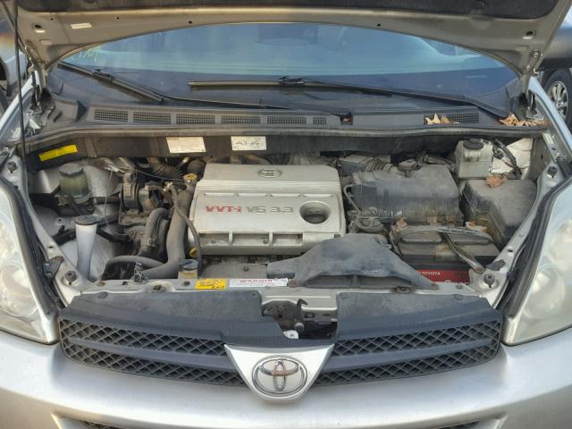 5TDZA23C84S123764 - 2004 TOYOTA SIENNA SILVER photo 7