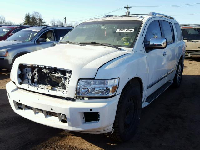 5N3AA08CX8N913396 - 2008 INFINITI QX56 WHITE photo 2