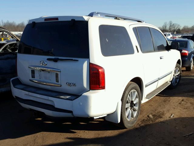 5N3AA08CX8N913396 - 2008 INFINITI QX56 WHITE photo 4