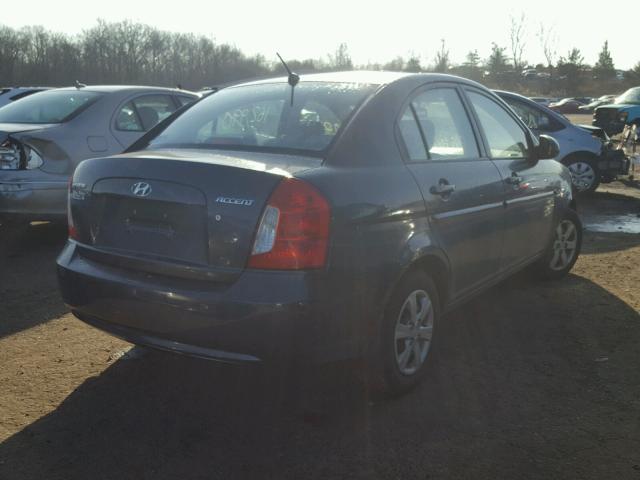 KMHCN46C59U285108 - 2009 HYUNDAI ACCENT GLS GRAY photo 4