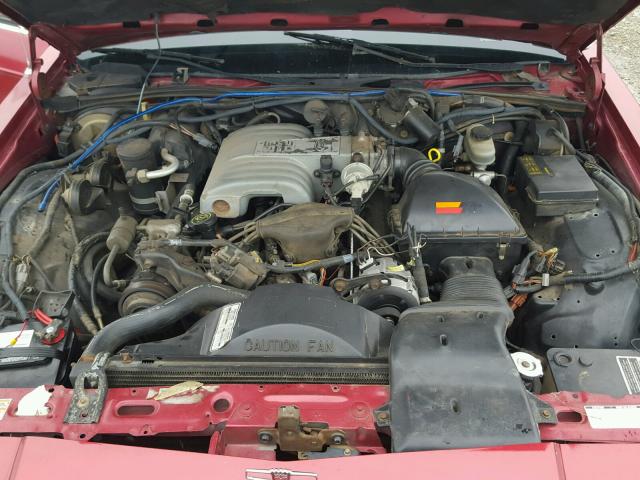 2FACP74F5MX152689 - 1991 FORD CROWN VICT RED photo 7