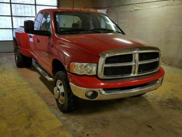 3D7MS48C85G764592 - 2005 DODGE RAM 3500 S RED photo 1