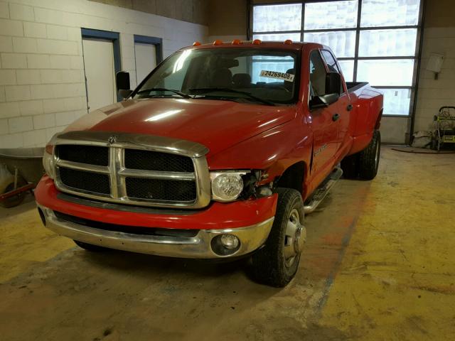 3D7MS48C85G764592 - 2005 DODGE RAM 3500 S RED photo 2