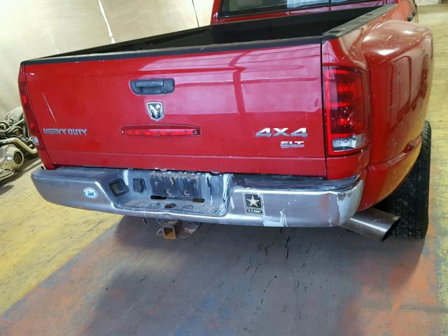 3D7MS48C85G764592 - 2005 DODGE RAM 3500 S RED photo 6