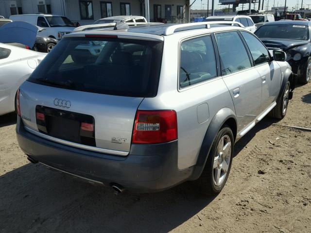 WA1YD64B24N095220 - 2004 AUDI ALLROAD SILVER photo 4