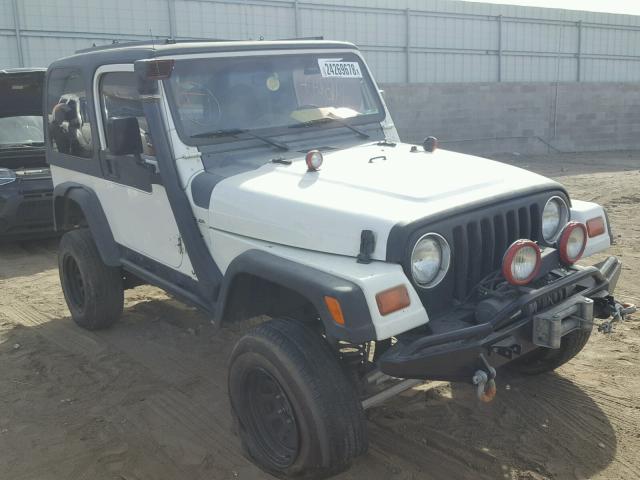 1J4FY19S6XP453421 - 1999 JEEP WRANGLER / WHITE photo 1