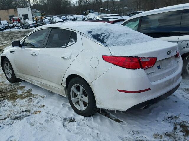 5XXGM4A75FG421483 - 2015 KIA OPTIMA LX WHITE photo 3