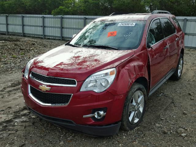 2GNALCEK3F1140622 - 2015 CHEVROLET EQUINOX LT RED photo 2