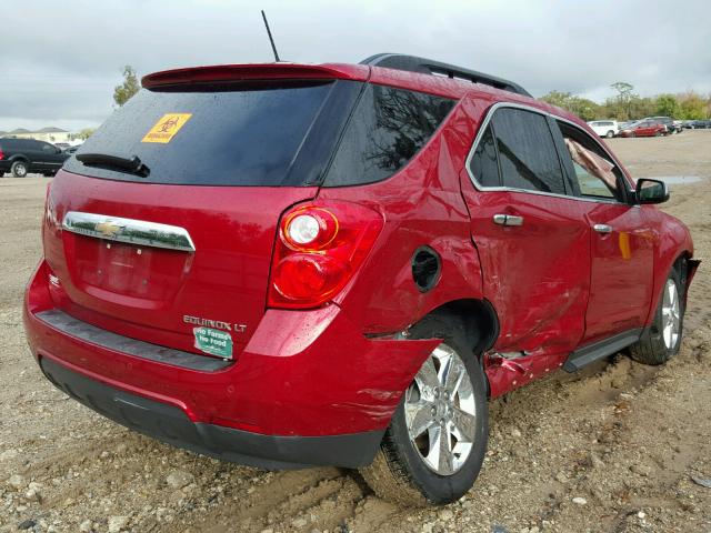 2GNALCEK3F1140622 - 2015 CHEVROLET EQUINOX LT RED photo 4