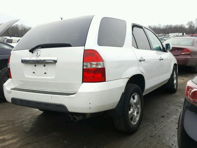 2HNYD182X3H520798 - 2003 ACURA MDX WHITE photo 4