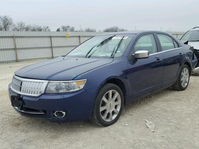 3LNHM26TX7R661724 - 2007 LINCOLN MKZ BLUE photo 2