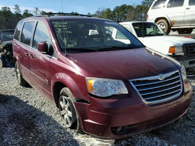 2A8HR54P98R776344 - 2008 CHRYSLER TOWN & COU BURGUNDY photo 1