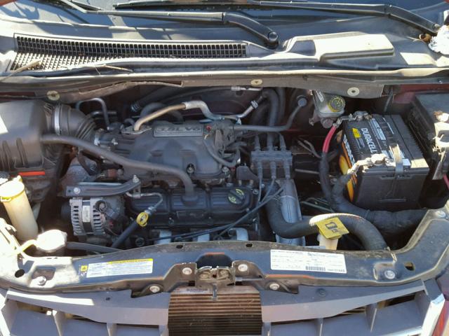 2A8HR54P98R776344 - 2008 CHRYSLER TOWN & COU BURGUNDY photo 7