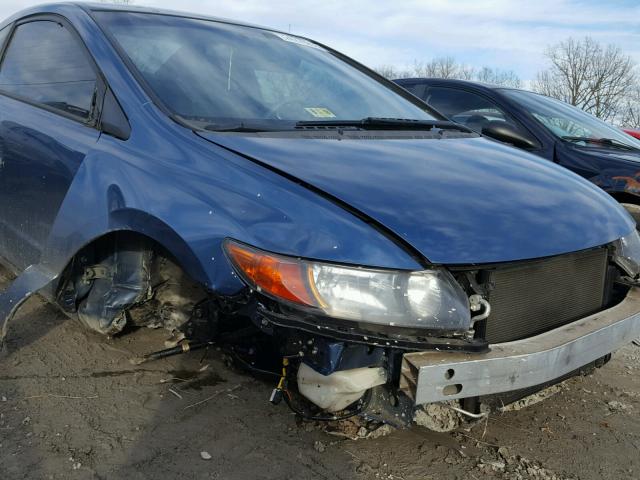 2HGFG12656H576282 - 2006 HONDA CIVIC LX BLUE photo 9