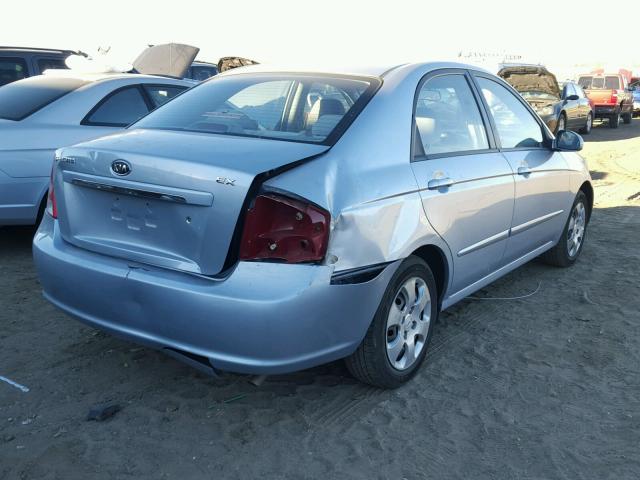 KNAFE122X85543111 - 2008 KIA SPECTRA EX BLUE photo 4