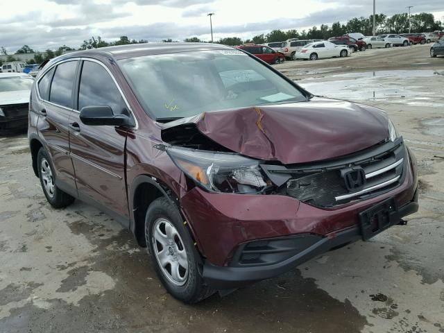 5J6RM3H35EL013399 - 2014 HONDA CR-V LX RED photo 1