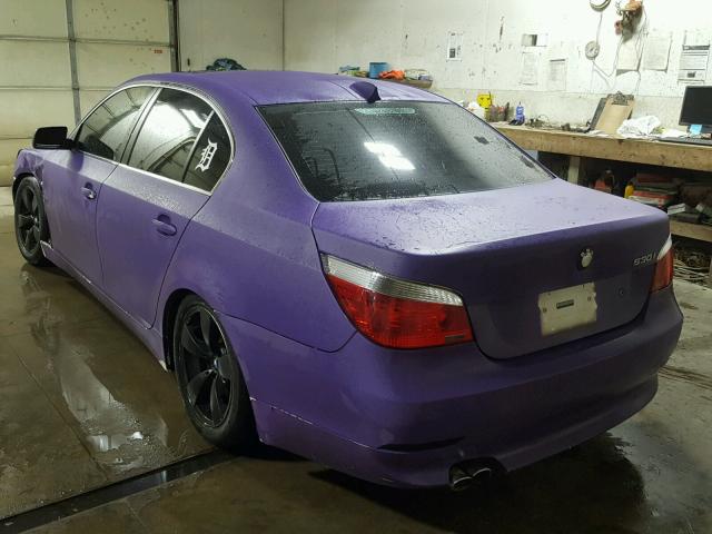 WBANA73554B804692 - 2004 BMW 530 I PURPLE photo 3