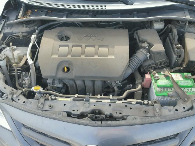 2T1BU4EE2CC777069 - 2012 TOYOTA COROLLA BA GRAY photo 7