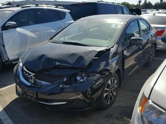 19XFB2F88FE200847 - 2015 HONDA CIVIC EX შავი ფოტო 2