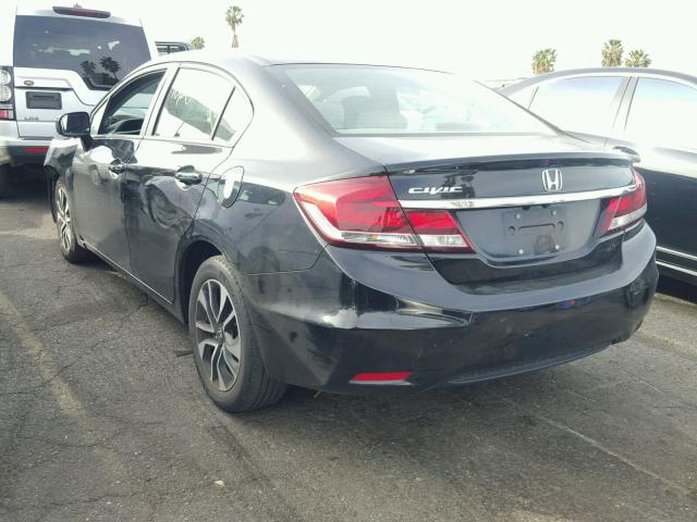 19XFB2F88FE200847 - 2015 HONDA CIVIC EX შავი ფოტო 3
