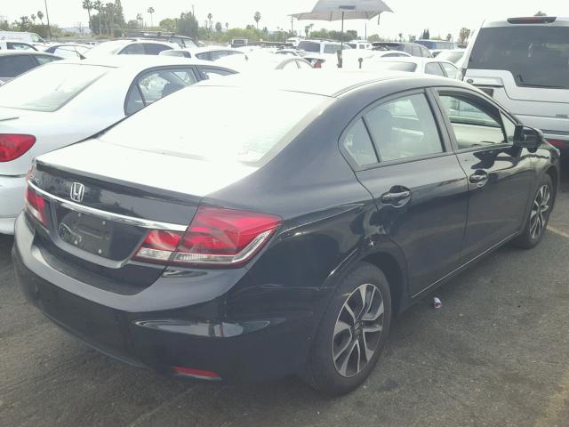 19XFB2F88FE200847 - 2015 HONDA CIVIC EX შავი ფოტო 4