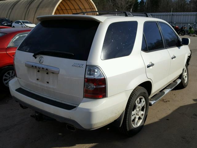 2HNYD18944H544822 - 2004 ACURA MDX TOURIN WHITE photo 4