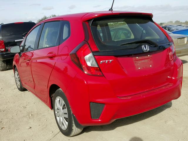 JHMGK5H51GX004810 - 2016 HONDA FIT LX أحمر صورة 3
