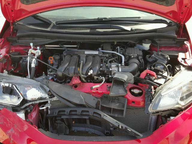 JHMGK5H51GX004810 - 2016 HONDA FIT LX أحمر صورة 7