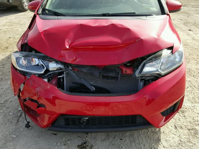 JHMGK5H51GX004810 - 2016 HONDA FIT LX أحمر صورة 9