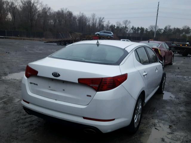 5XXGM4A77DG191751 - 2013 KIA OPTIMA LX WHITE photo 4