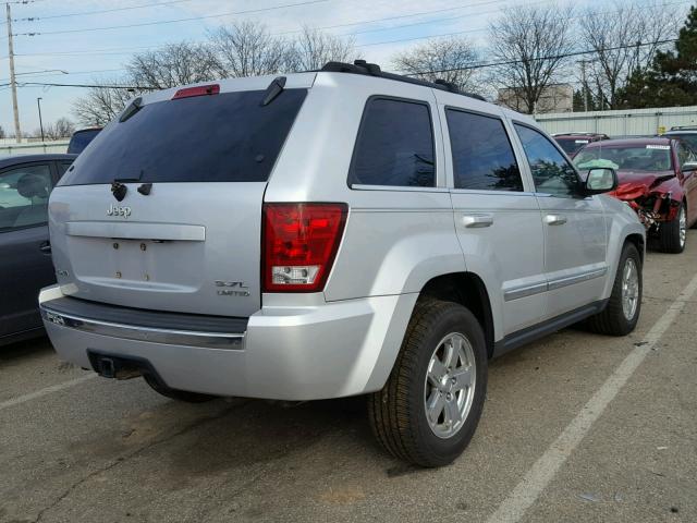 1J8HR58205C636329 - 2005 JEEP GRAND CHER SILVER photo 4