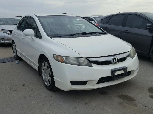 1HGFA16519L018441 - 2009 HONDA CIVIC LX WHITE photo 1