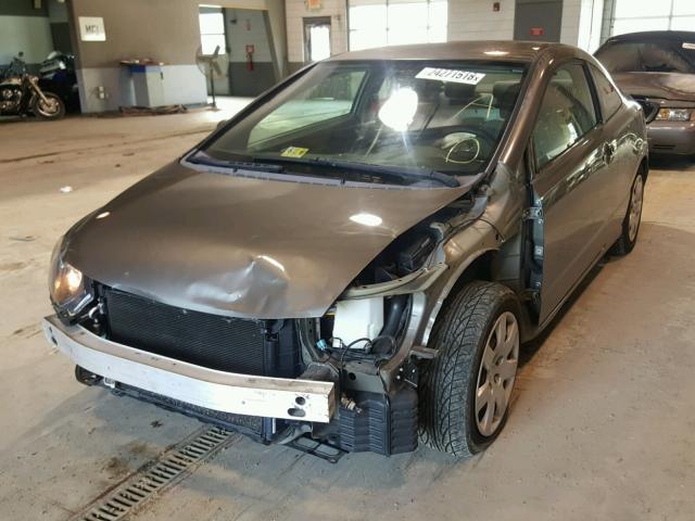 2HGFG12637H531908 - 2007 HONDA CIVIC LX GRAY photo 2