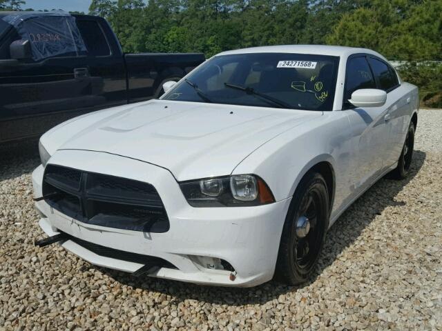 2C3CDXAT5CH152671 - 2012 DODGE CHARGER PO WHITE photo 2