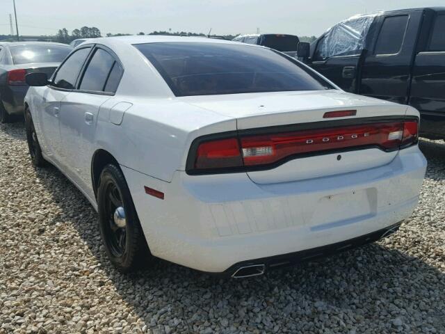 2C3CDXAT5CH152671 - 2012 DODGE CHARGER PO WHITE photo 3