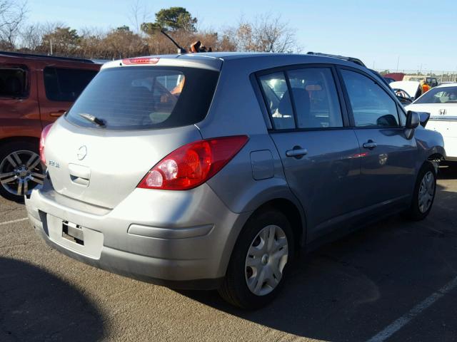 3N1BC1CP7CK282054 - 2012 NISSAN VERSA S GRAY photo 4