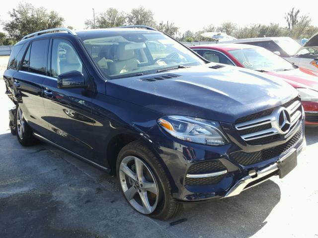 4JGDA5HB8JB040345 - 2018 MERCEDES-BENZ GLE 350 4M BLUE photo 1