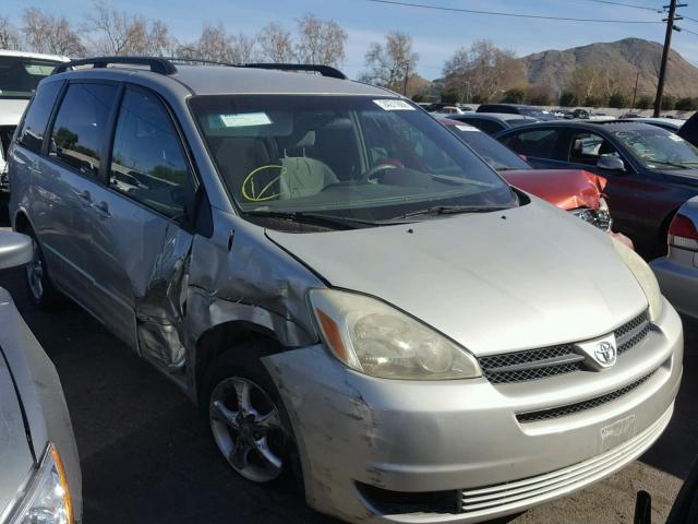 5TDZA23C14S032187 - 2004 TOYOTA SIENNA CE SILVER photo 1