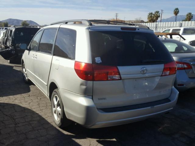 5TDZA23C14S032187 - 2004 TOYOTA SIENNA CE SILVER photo 3