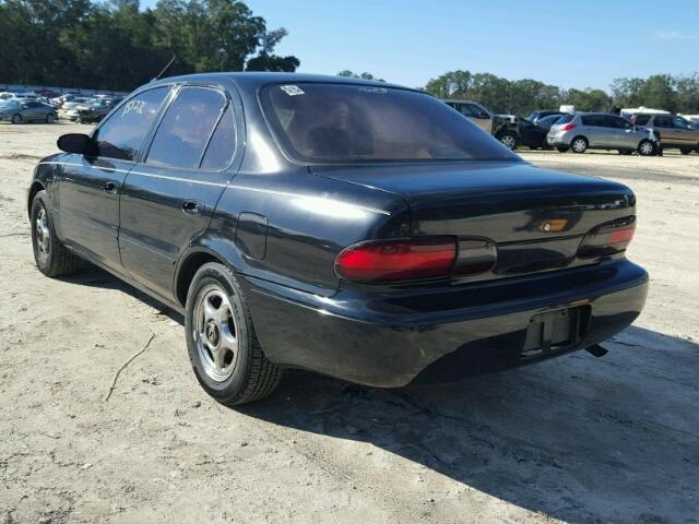 1Y1SK5268TZ037455 - 1996 GEO PRIZM BASE BLACK photo 3