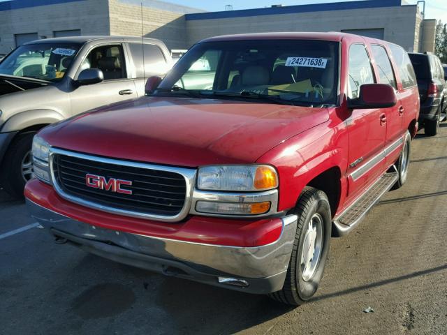 3GKFK16T2YG228511 - 2000 GMC YUKON XL K RED photo 2