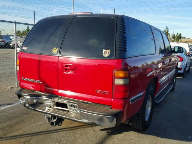 3GKFK16T2YG228511 - 2000 GMC YUKON XL K RED photo 4