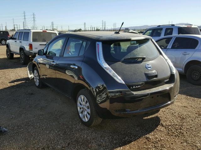 1N4AZ0CP2DC417827 - 2013 NISSAN LEAF S BLACK photo 3