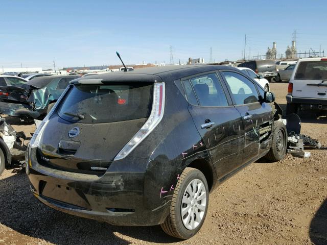 1N4AZ0CP2DC417827 - 2013 NISSAN LEAF S BLACK photo 4