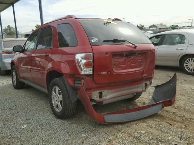 2CNDL63F066120386 - 2006 CHEVROLET EQUINOX LT BURGUNDY photo 3