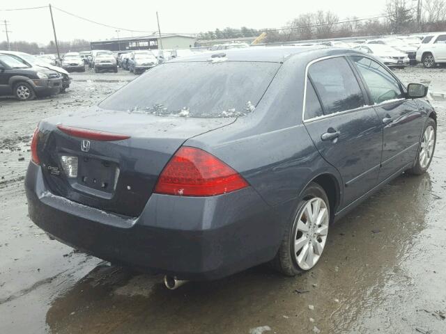 1HGCM66536A032632 - 2006 HONDA ACCORD EX GRAY photo 4