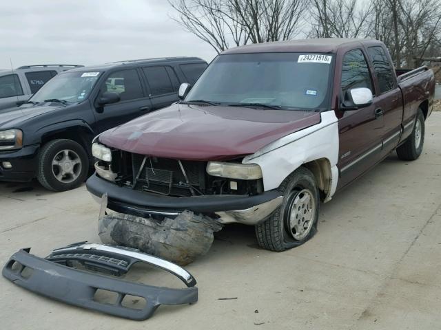 2GCEC19V7Y1385221 - 2000 CHEVROLET SILVERADO TWO TONE photo 2