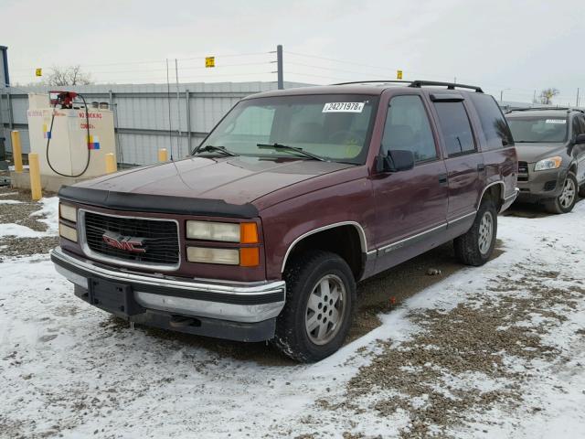 1GKEK13R8VJ761980 - 1997 GMC YUKON RED photo 2