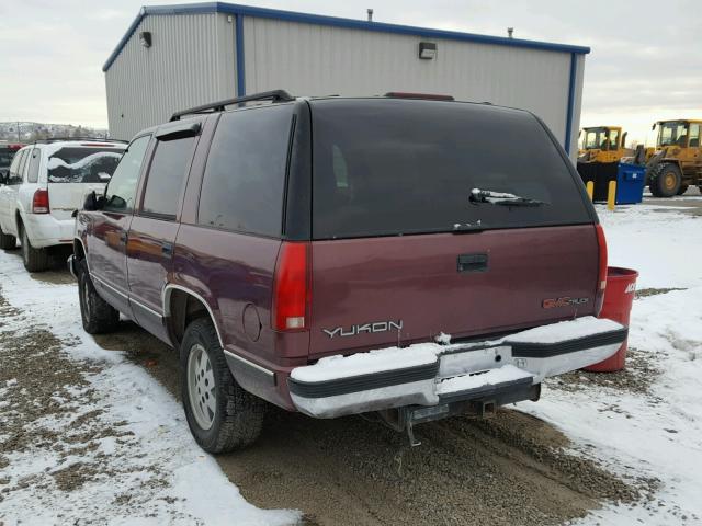 1GKEK13R8VJ761980 - 1997 GMC YUKON RED photo 3