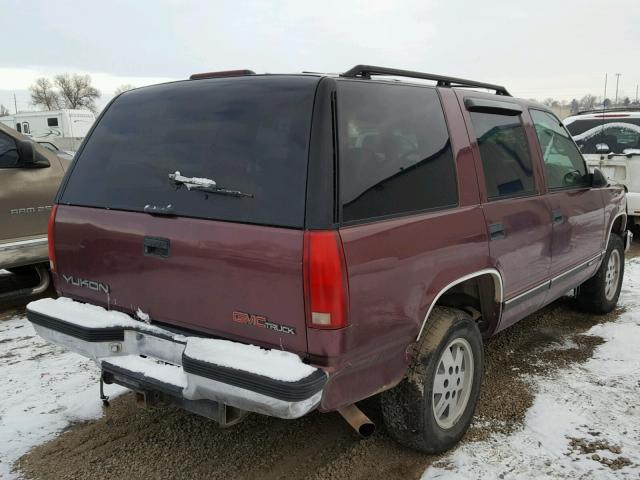 1GKEK13R8VJ761980 - 1997 GMC YUKON RED photo 4